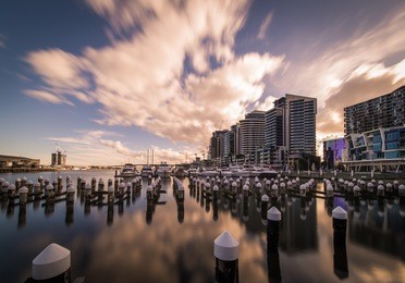 evening at docklands