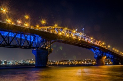 auckland city bridge, auckland, new zealand 