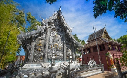 silver monastery in wat srisuphan, chiang mai thailand