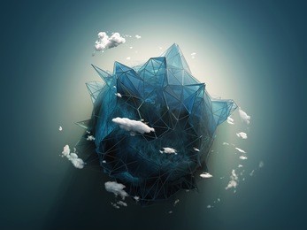 space city, 3d illustration