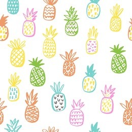summer print with pineapple
