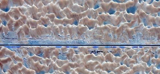 blue line,imaginary roads, pabstract photography of the deserts of africa from the air, science fiction,photographs magic,artistic,landscapes of your mind, optical illusions, abstract art