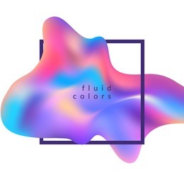 fluid colors background with frame for your text.