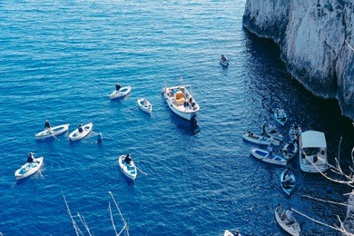 capri island, anacpari , blue grotto boat