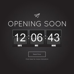 opening soon for website template