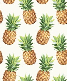 pineapple seamless pattern. vector illustration.