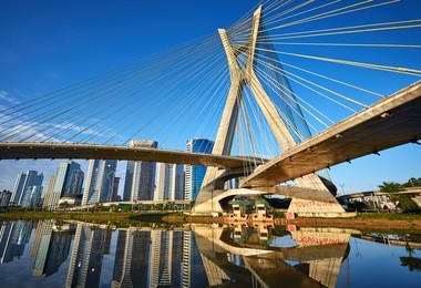 octavio frias de oliveira bridge in sao paulo brazil south america