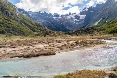 creek in tierra del fuego, argentina