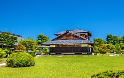 honmaru palace at nijo castle in kyoto, japan