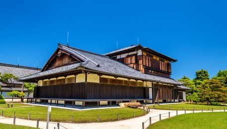 honmaru palace at nijo castle in kyoto, japan