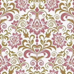 damask seamless floral background pattern. vector illustration