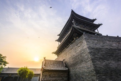 chinese ancient city of pingyao in shanxi province.