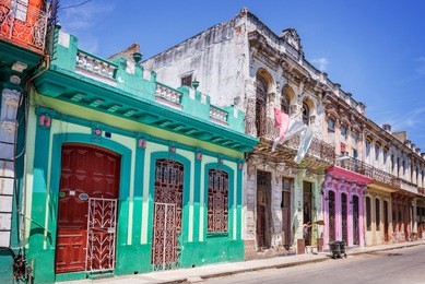 colorful buildings in havana, cuba