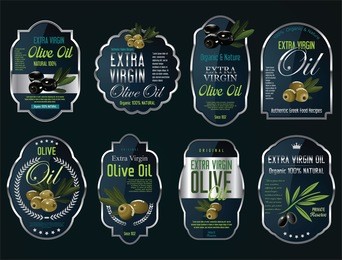 olive oil retro vintage background collection