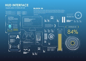 hud ui element for app. futuristic user interface. abstract virtual graphic touch user interface. ui hud infographic interface screen monitor radar. hud element for motion design