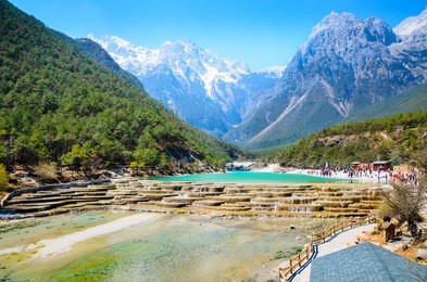 blue moon valley in lijiang city yunan , china.