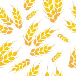 wheat white-gold pattern vector 