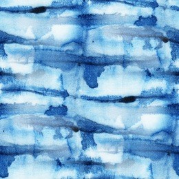 seamless tie-dye pattern of indigo color on white silk. hand painting fabrics - nodular batik. shibori dyeing. 