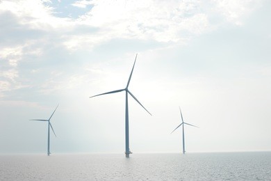 the westermeerwind offshore wind farm urk netherlands,windmill park offshore turbine at sea