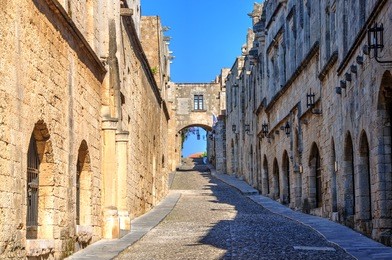 avenue of the knights, rhodes, greece