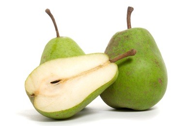 pears isolated on white background
