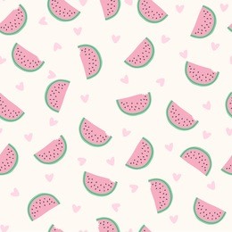 seamless watermelon pattern. cute watermelon pattern.