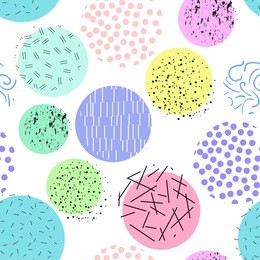 geometric seamless pattern memphis style. vector illustration