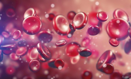 red blood cells in the circulation