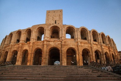 arena and roman amphitheatre, arles, provence, france
