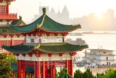 tengwang pavilion,nanchang,traditional, ancient chinese architecture, made of wood.