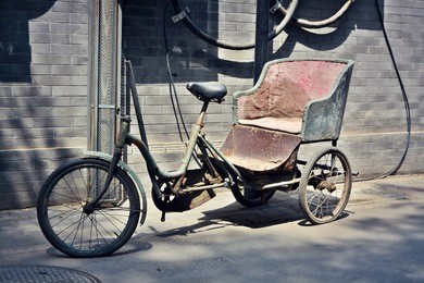 vintage rickshaw