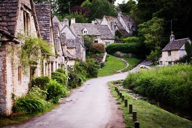 houses of arlington row in the village of bibury, england