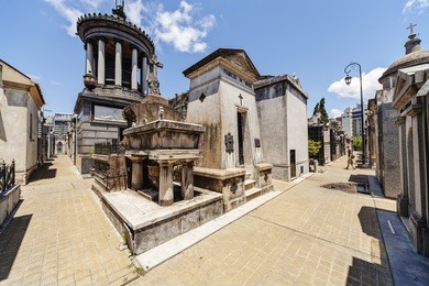 cemetery recoleta in argentina, capital city buenos aires, european architecture style