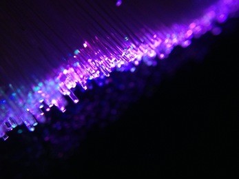 blur of fibre optic lights