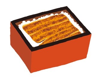 broiled eel and rice.japanese food