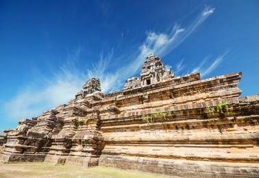 ruins of ta keo temple in the ancient city of angkor, cambodia
