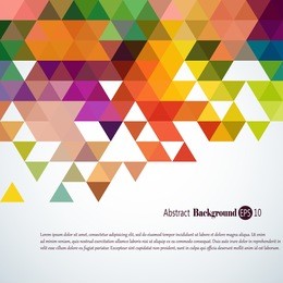 awesome geometric background with colorful triangles