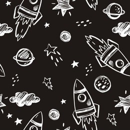 hand drawn space background