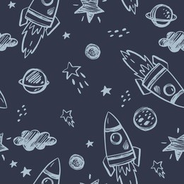 hand drawn space background