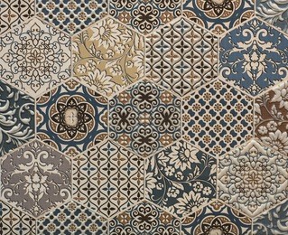 shabby mosaic tiles