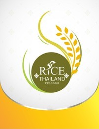 rice thailand food logo product and background thai arts.