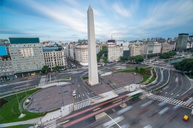 the obelisk of buenos aires, centre of the city - argentina