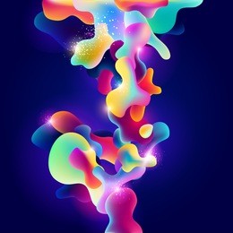plastic colorful shapes. abstract background