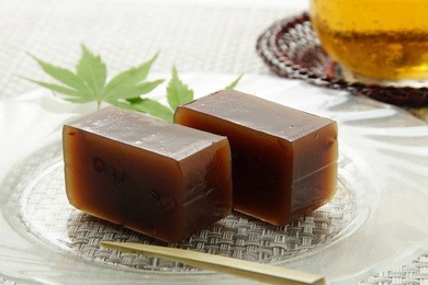 yokan; sweet bean jelly; japanese confectionery; japanese sweet