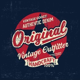 graphic tee. vintage logo printed for t-shirt apparel. typography retro artwork vector illustration
