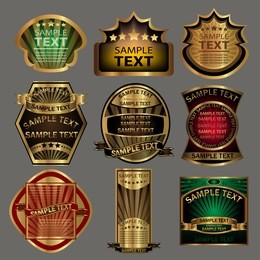 a set elegant of banners and labels. background. vector illustration.