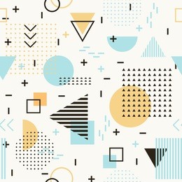 geometric  seamless pattern for fashion and wallpaper. memphis style for fashion.