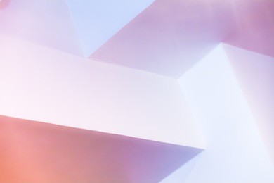 abstract architecture background, colorful interior design with bright illuminated corners