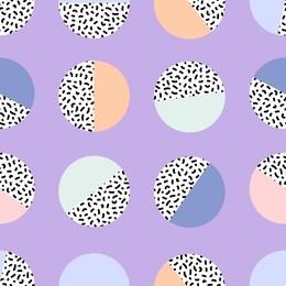 geometric seamless pattern in retro 80s-90s style. memphis trendy art. abstract poster, surface, card design