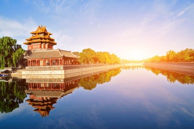 the forbidden city in beijing, china